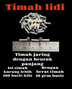 Timah jaring timah pancing bandul bentuk panjang Timah pancing Timah pemberat jaring