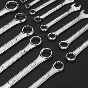 Double Ended Ratchet Wrench Ultra-thin Lightweight Household Dual-use Wrench Nut Bicycle Motorcycle Car Repair Tool