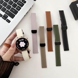 Leather Loop Strap for Samsung Galaxy Fit 3 SM-R390 Smart Band Wristband Bracelet Galaxy Fit3 Magnetic Buckle Strap