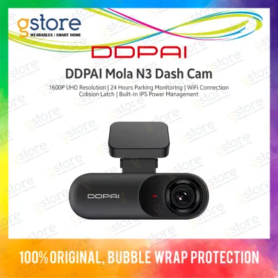 DDPAI Mola N3 / N3 Pro Dash Cam (1600P HD Resolution Wide Dynamic Range Built-In GPS) 1 Year Warranty
