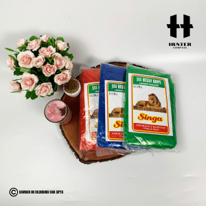 JAS HUJAN PLASTIK 12PCS/1LSN MURAH CAP SINGA MODEL PONCO/ATASAN KETEBALAN 04 BERKUALITAS TOP TEBAL KUAT