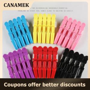 【 CANAMEK 】 5pcs lot Plastic Hair Clip Hairdressing Clamps Claw Section Alligator Clips Barber For Salon Styling Hair Accessories Hairpin
