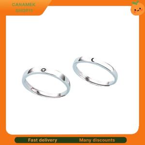 ❣️❣️❣️ Fashion Opening Adjustable Sun Moon Couple Rings For Wedding Anniversary Gift