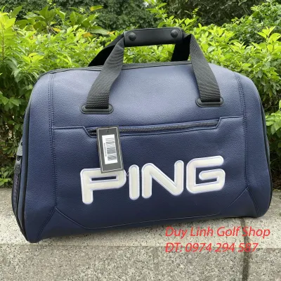 Túi Đựng Quấn Áo Golf Nam Nữ PING Chất Liệu Da Bò Hạt Sần Cao Cấp Kháng NướcTốt Dễ Vệ Sinh Có Ngăn Để Giày. túi gôn