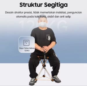 Tongkat Duduk Tongkat Kursi Lipat 2in1 Portable Multifungsi Walking Stick Chair FA