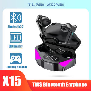 X15 TWS wireless earbuds Bluetooth earphones for gaming headset Noise Cancelling HiFi bass with mic