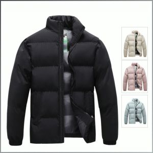 เสื้อคลุมผ้าฝ้าย เก็บความร้อนและล็อคอุณหภูมิ แจ็คเก็ต อบอุ่นแนบชิดลําตัว ชายเสื้อนุ่มสบาย