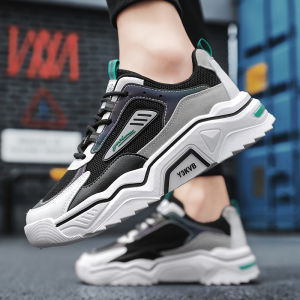 Youth Trend Breathable Mesh Dad Shoes for Men INS Sports Casual Durable Antiskid Low Help Platform Shoes Walking Shoes