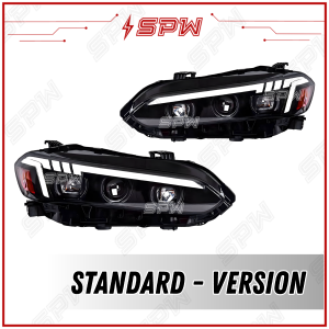 Honda Civic FE (2022-2026) RGB Rainbow 3-Projector Head Lamp Headlamp Headlight Dynamic LED Daylight DRL Running Signal Light Lamp 2022 2023 2024 2025 2026