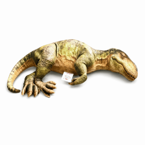 DIVATEN 3D Design Dinosaur Plush Pillow Cotton Filling Lifelike Dinosaur Stuffed Cushion Toy Kawaii Cozy Soft Texture Realistic Sleeping Dinosaur Gift Giving