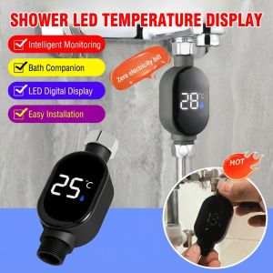 【0 Electricity Bill】Shower Head LED Temperature Display Safe Bathing Companion Ideal for Baby Care HD LED Digital Display