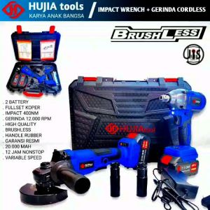 Impact Wrench dan Gerinda Cordless HUJIA