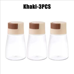 180ml Measureable Salt Control Salt Shaker Kitchen Sealed Seasoning Jars 0.5g Quantitative Press Seasoning Bottle