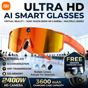 Xiaomi AI Smart Glasses ChatGPT 1080P Camera 8MP Anti-shake Cycling Video&Photo Sport Sunglasses DualMic 32GB Windproof Goggles