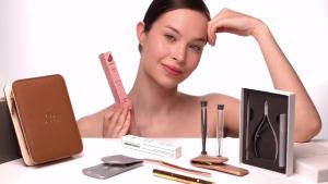 Nhíp Beauty Power dành cho lông mặt nữ: Nhíp siêu chính xác dành cho nữ và nam nhíp đầu xiên sắc bén dùng cho lông mày loại bỏ lông mọc ngược. Máy nhổ lông chuyên nghiệp + Hộp đựng thép không gỉ Đức màu xám