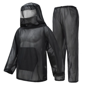 Multifunctional Camping Breathable Suit Beekeepers Mesh Hood Wearable Guard Outdoor Mosquitoes Clothing Top Pants