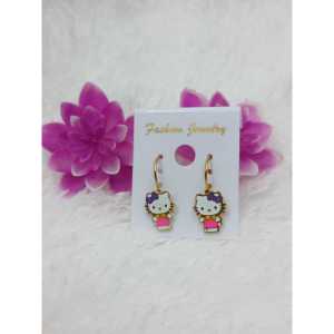 Set Perhiasan Anak Perempuan Hello Kitty 07 KalungGelangAntingCincinTitanium Anti Karat dan Tahan Lama Premium Quality AA021
