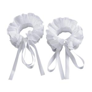 Layered Arm Sleeves Elegant Breathable Ruffle Bowknot Wrist Cuffs Decorative Sleeves For Daily Wear And Special Occasion