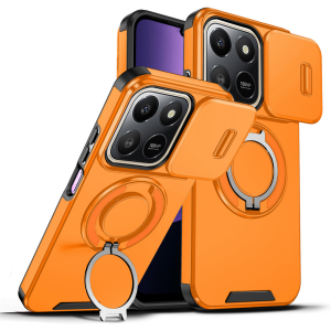 Casing For Honor 400 Smart Honor400 Smart 400Smart 5G Sliding Window Ring Phone Case Bracket Shockproof Protection Lens Stand Holder Anti Fall Hard Back Cover
