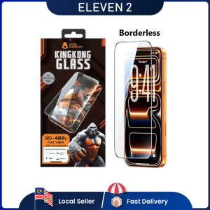 ELEVEN 2 King Kong ATB Design Borderless Tempered Glass for iPhone 18 17 16 15 Pro Max Full View 400μm Ultra-Large Arc Edge