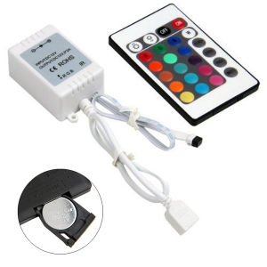 LED Strip RGB Control Box with Remote 24Keys RGB Control Box 24Key