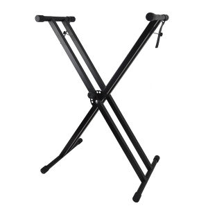 Dual X Keyboard and Piano Stand 360 ° High-Low Leveling 50kg Maximum Weight Bearing Durable Strong Ready To Ship Free Nationwide