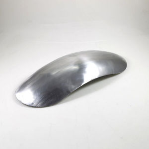 1PC Universal Metal Unpainted Silver Motorcycle Short Front Fender Mudguards For KTM Cafer Racer Ducati Triumph Benelli Yamaha