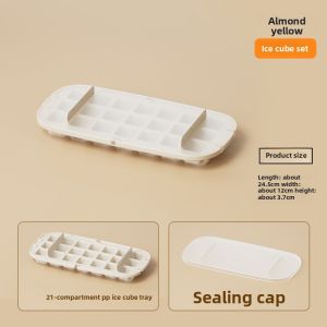 Lever ice cube mold ice tray large-capacity food-grade soft silicone ice cube maker for home refrigerator 82026