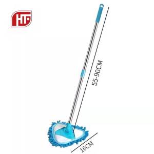 HTF.180 Degree Rotatable Adjustable Triangle Cleaning Mop Retractable Cleaning Dust Mop