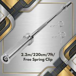 Olympic Barbell Bar Stainless Steel 150–300KG Heavy Duty 4–7FT Home Gym – Prime Form Living