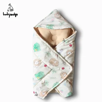 SELIMUT TOPI BAYI NEWBORN - SLIMUT BABY - HOODIE BABY BLANKET - KADO LAHIRAN