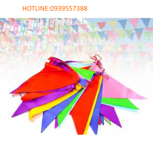 cờ lễ hội Combo 50 m cờ dây cờ tam giác