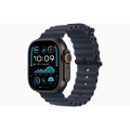 2024 Apple Watch Ultra 2 (GPS + Cellular) 49mm Titanium Case with Ocean Band. 