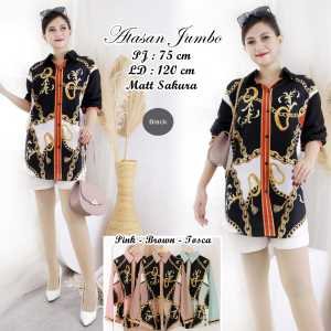 kemeja jumbo cantik new fashion bahan import halus DG1040