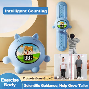 Childrens High Jump Touch Device to Help Increase Height Training Bounce Voice Counting Jump Training Device Pat Pat Music助长增高数显语音计数弹跳摸高器