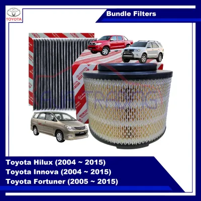 Combo Air Filter and Cabin Filter for Toyota Innova (2004-2015) Toyota Fortuner (2005-2015) Toyota Hilux (2004-2015)