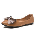 COCO#BX07 Chic Bowknot Ballet Flats in Microfiber Leather for Women - Korean Trendy Casual Shoe. 