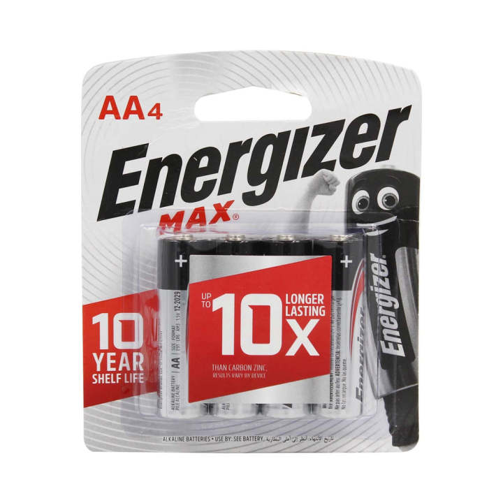 Vỉ 4 viên pin tiểu AA / AAA Energizer Max Alkaline 1,5V (Nhập khẩu ...
