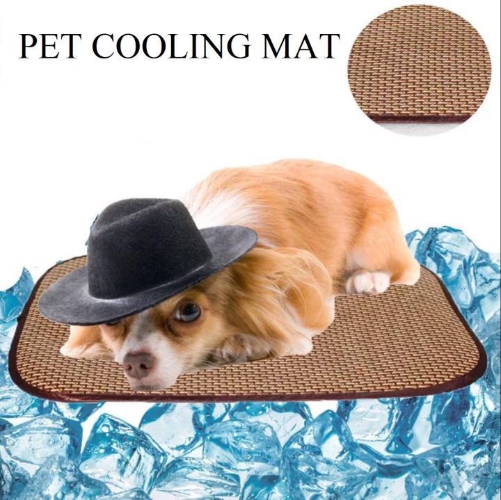 Summer Pet Sleeping Bamboo Cooling Pad Mat Dog Cool Mat Pet Cooling Pad