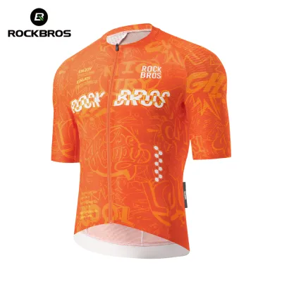 ROCKBROS Áo đi xe đạp tay ngắn Nhanh Chóng Làm Khô Mồ Hôi Thoáng Khí Xe Đạp Jersey Thoải Mái in graffiti Thời Trang Mỏng Xe Đạp Áo Sơ Mi Cho Nam Giới
