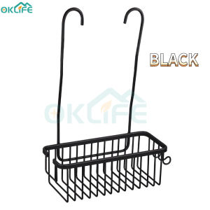 [OKLIFE. SG]Large Capacity Bathroom Storage Rack Rustproof Bathroom Hanging Shelf Home Space Aluminum No-Drill Shower Caddy Basket