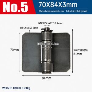 Heavy Duty Welded Hinges for Iron Doors Automotive Compartments Heavy Gate Exterior Interior Garage