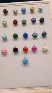5 pcs painted candy-colored 22mm colorfulsmall round bells DIY keychain accessories hanging ornaments bells