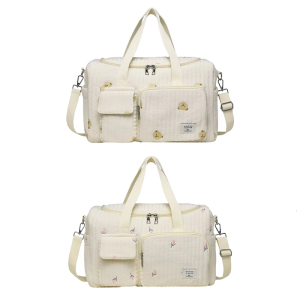 กระเป๋าคุณแม่ปักลายถุงผ้าอ้อมสำหรับกระเป๋าสะพายไหล่กระเป๋าถือกระเป๋าใส่เครื่องสำอางค์ความจุขนาดใหญ่กระเป๋าคาดลำตัวของผู้หญิง