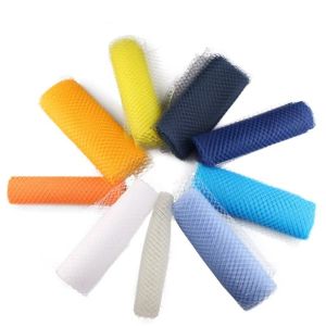 CHLOCH Mesh Ribbon Veil 25cm Width Big Hole DIY Fascinator Hat Hair Accessories Hat Trimming Big Hole Net Veil DIY Sewing Accessories