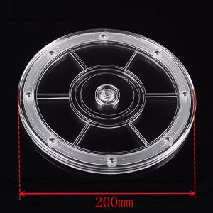 REOPYG Transparent Acrylic Turntable Round 360-Degree 360-Degree Rotary Table Creative Plastic Rotating Display Stand Jewelries