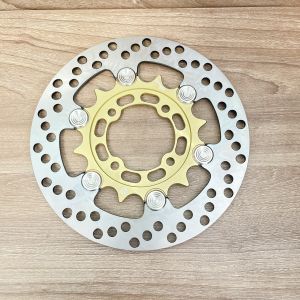 Đĩa thắng rembo Khoen Inox siêu sáng size 220mm V3 4 lỗ thông dụng các dòng xe màu anode