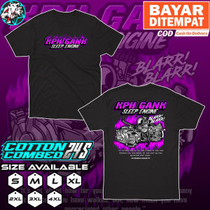 Kaos Racing KPH Gank Sleep Engine Time To Fast Baju Distro Mekanik Kphgank125 Motor Honda Supra Tshirt Otomotif