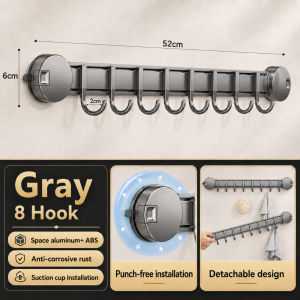 [SG Stock[ Vacuum Suction Hook No Drilling Suction Door Hanger Hook /Suction Cup Hanger Hooks Rack Bathroom Clothes