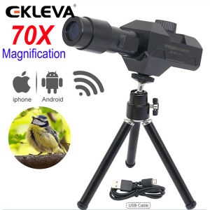Ekleva Triệu Pixel 70X Wifi Ống nhòm kĩ thuật số vật kính Hình Ảnh Video Chụp ứng dụng điều khiển hỗ trợ Android IOS Hệ Thống Với Tripod